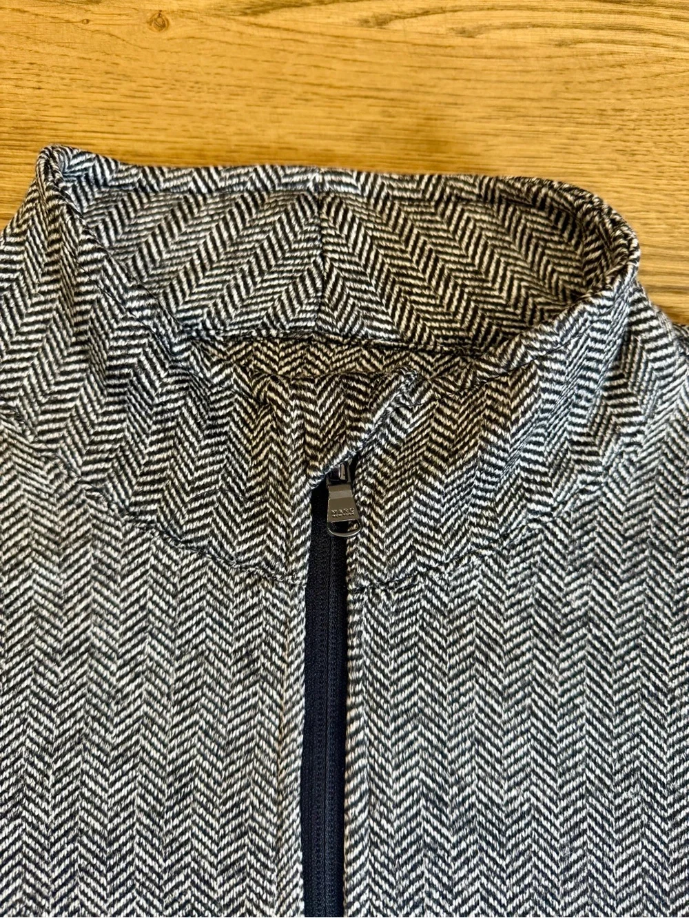 Marc New York Andrew Marc Gray Full Zip Knit Jacket Women's Large Heathered H - Picture 6 of 8